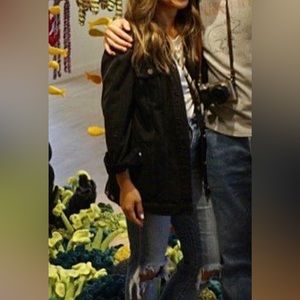 Maxwell Black Denim Jacket in XS